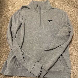 Pink quarter zip pull over